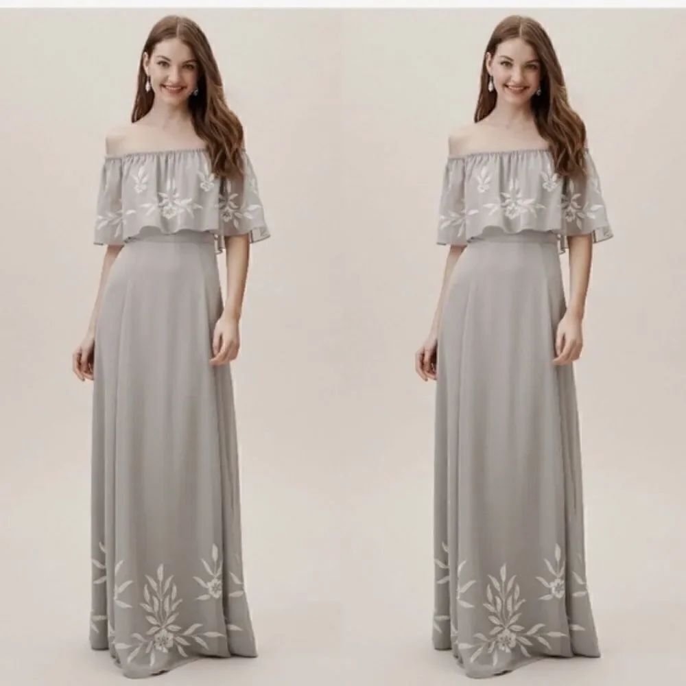 New BHLDN Brittany Dress Fog color